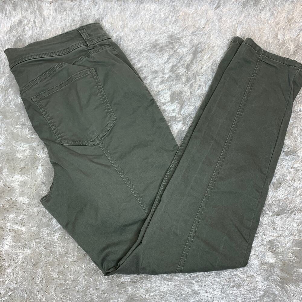 Chico's Green Utility Chino Pants Sz 1 Small